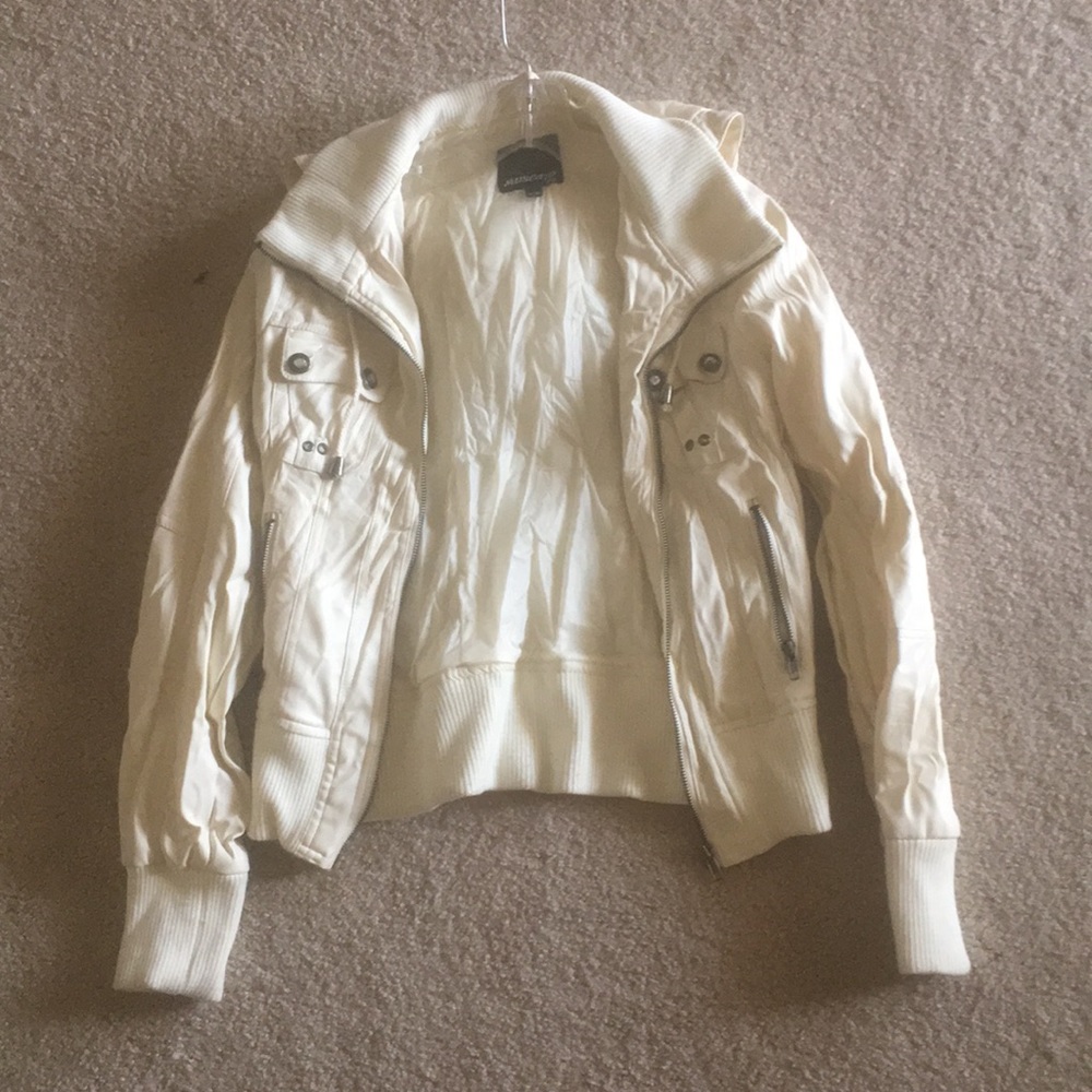 White Leather Jacket